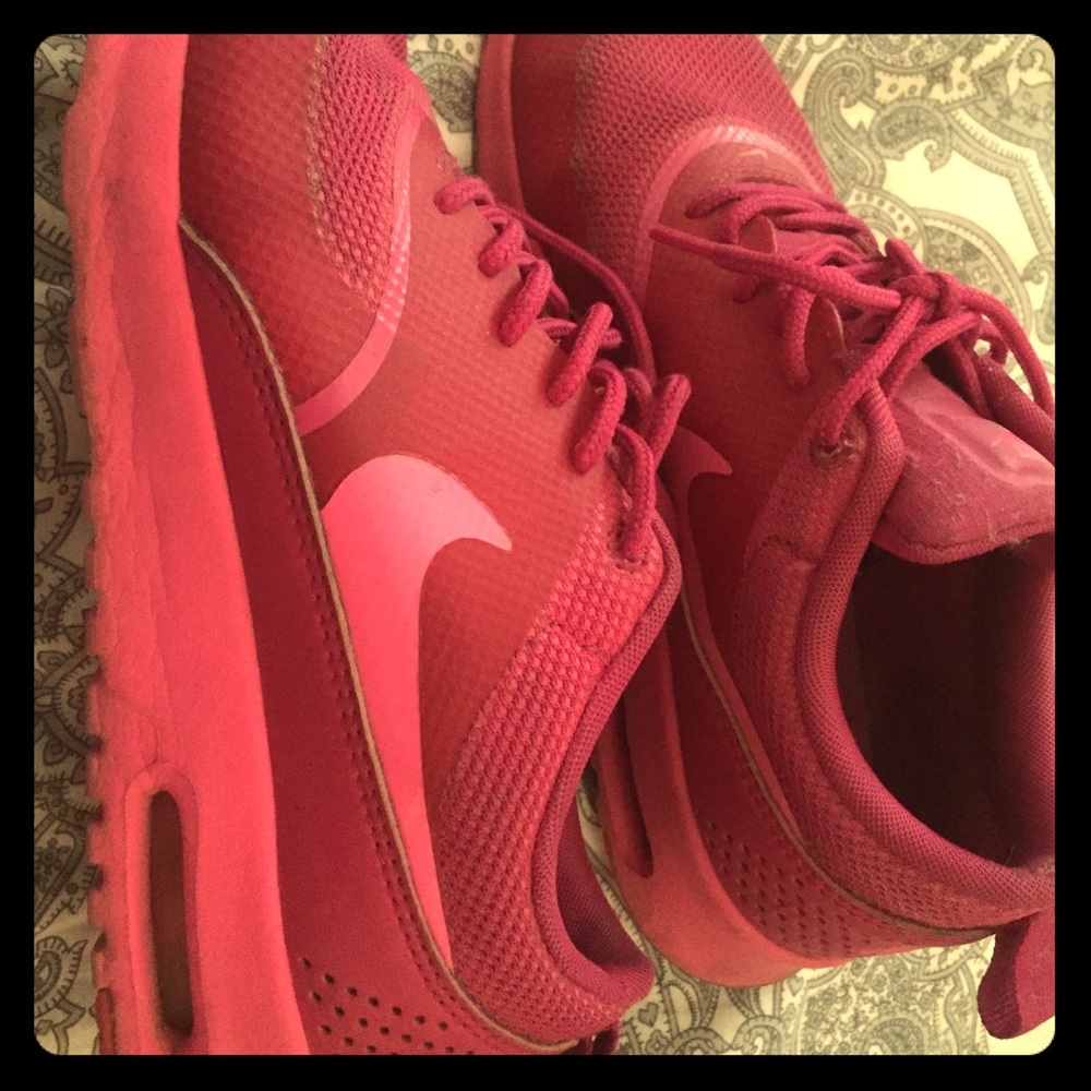 Pink Nike shoes